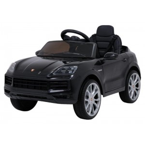 Elektrinė mašinėlė vaikui Porsche Cayenne 12V (Juoda)